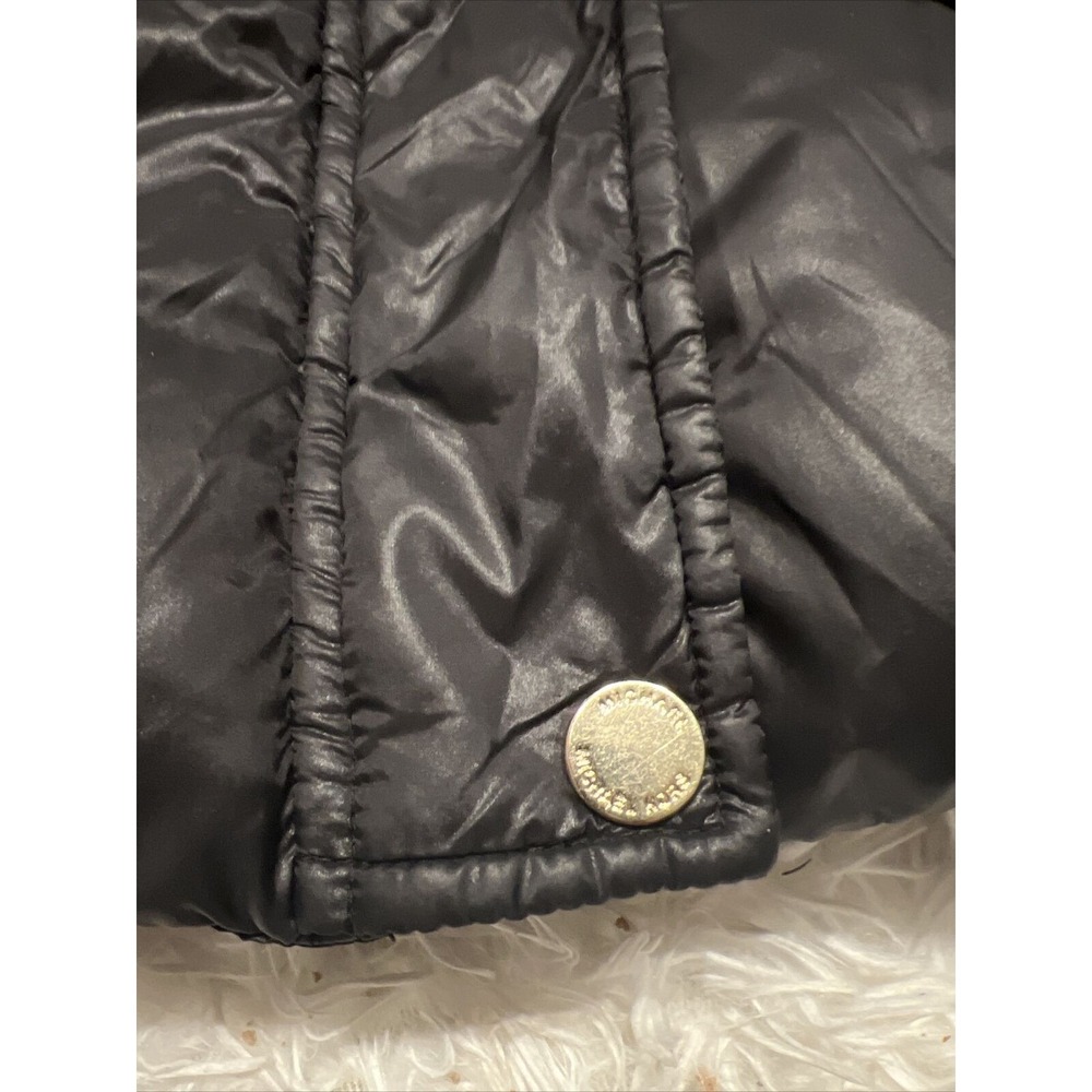 Women's Michael Kors Black Puffer Winter Coat Size Small‎ Knee Length NO HOOD - Picture 3 of 16